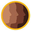 a group of people's faces in a circle